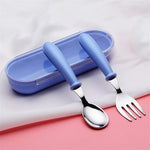 Nordic Baby Tableware Set Children Utensil Stainless Steel Toddler Dinnerware Cutlery Cartoon Infant Food Feeding Spoon Fork