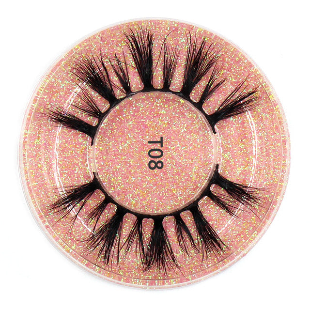 LEHUAMAO Mink Eyelashes 3D Mink Lashes Thick HandMade Full Strip Lashes Cruelty Free Mink Lashes 13 Style False Eyelashes Makeup