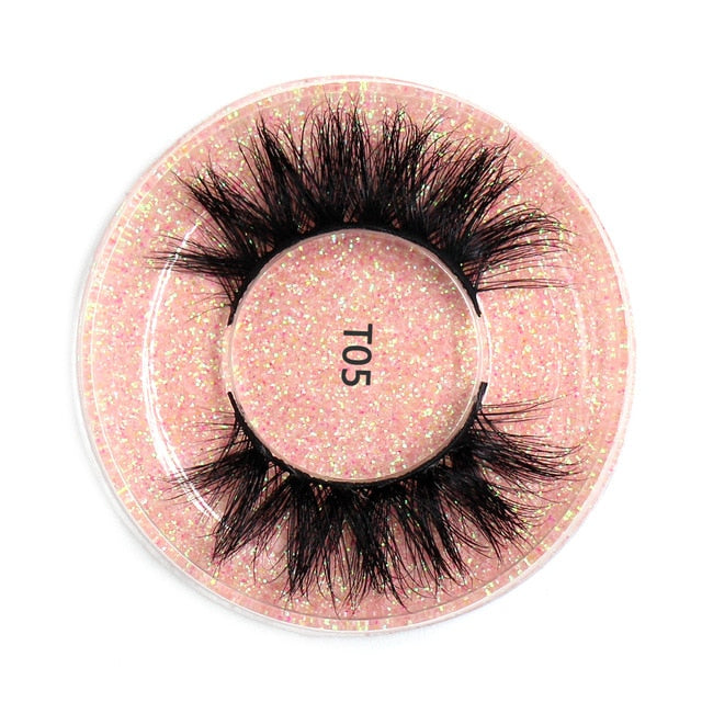 LEHUAMAO Mink Eyelashes 3D Mink Lashes Thick HandMade Full Strip Lashes Cruelty Free Mink Lashes 13 Style False Eyelashes Makeup
