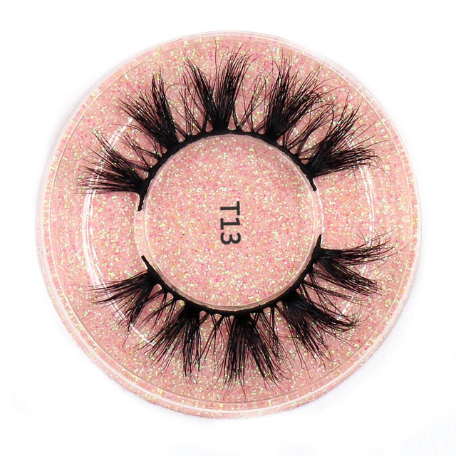 LEHUAMAO Mink Eyelashes 3D Mink Lashes Thick HandMade Full Strip Lashes Cruelty Free Mink Lashes 13 Style False Eyelashes Makeup
