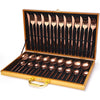 24Pcs/set Gold Cutlery Silverware Set